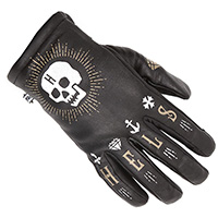 Helstons Kustom Skull Hiver Gloves Black