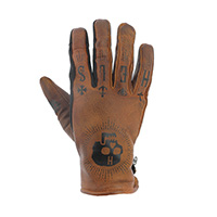 Helstons Kustom Hiver Burning Gloves Skull