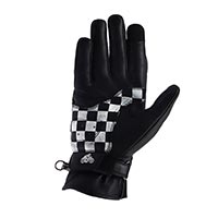 Gants En Cuir Helstons Line Ete Orange Blanc