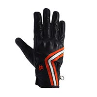 Gants En Cuir Helstons Line Ete Orange Blanc