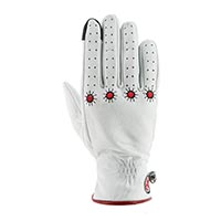 Gants En Cuir Femme Helstons Shine Ete Blanc