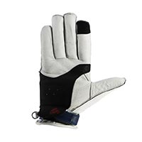 Guantes de piel Helstons Ziper Ete azul rojo - 2