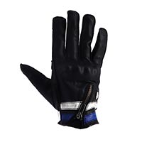 Helstons Ziper Ete Leather Gloves White Blue