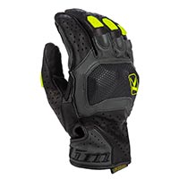 Gants courts Klim Badlands Aero Pro noir hi vis