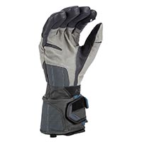 Klim Badlands Gtx Long Gloves Grey Petrol