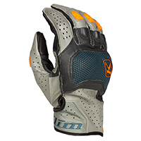 Guantes Klim Badlands Aero Pro Short petrol strike naranja