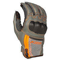 Klim Induction Gloves Cool Grey Strike Orange