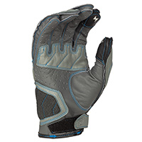 Klim Induction Gloves Cool Grey Electric Blue - 2