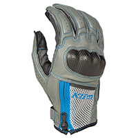 Klim Induction Gloves Cool Grey Electric Blue