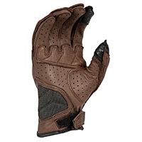 Klim Induction Leather Gloves Brown