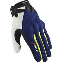 Ls2 Dart 2 Gloves Blue Hv Yellow