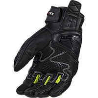 LS2 Spark 2 Lederhandschuhe schwarz hv gelb - 2