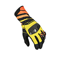 Macna Krown Gloves Black Yellow Orange