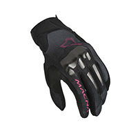 Guantes Macna Mana Mujer negro rosado