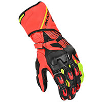 Macna Powertrack Gloves Red Yellow