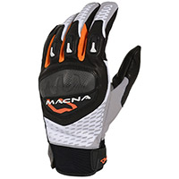 Guantes Macna Siroc negro blanco naranja