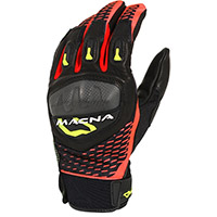 Macna Siroc Gloves Black Red Yellow