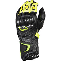 Guantes Macna Track R naranja negro blanco