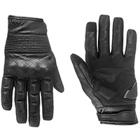 Pando Moto Onyx Leather Gloves Black