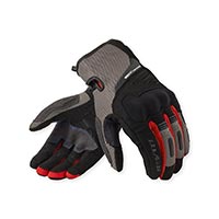 Rev'it Cavern Gloves Grey Red