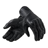 Guantes de cuero Dama Rev'It Hawk negro