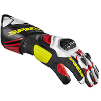 Gants Spidi Carbo 7 rouge jaune - 3