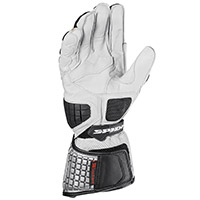 Spidi Carbo Kangaroo Gloves Black White