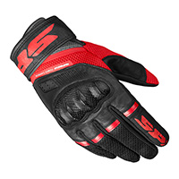 Guantes Spidi Power Carbon negro rojo