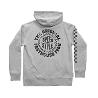 Sudadera con capucha Fasthouse Origin 24.1 Zip Niño gris