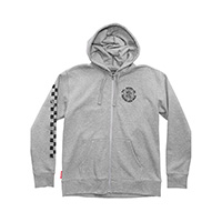 Sweat à Capuche Fasthouse Origin 24.1 Zip Enfant Gris