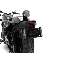 デナリ バイク用ナンバープレートホルダー デュアル補助ブレーキライト