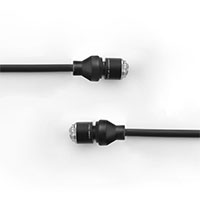 Par de indicadores Rizoma Light Unit negro opaco