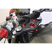 Tuerca de anillo de dirección Cnc Racing Ducati rojo - 2