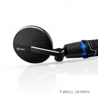 Db Race Right Curved Mirror Glossy Carbon Twill Blue