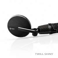Db Race Right Curved Mirror Glossy Carbon Twill Black