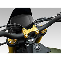 Dbk Moto Moeni SEIEMMEZZO ハンドルバー クランプ ゴールド - img 2
