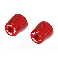 Capuchons De Guidon Dbk Moto Guzzi V100 Rouge