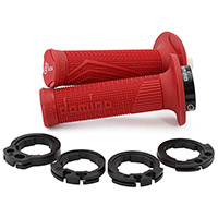 Domino D100 D-Lock Lock On Puños, rojo