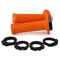 Domino D100 D-lock Lock On Grips Orange