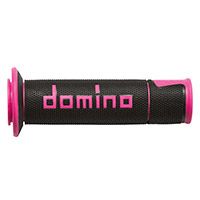 Coppia Manopole Domino A450 nero fucsia