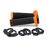 Poignées Domino D200 noir orange