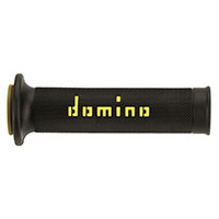 Coppia Manopole Domino A01041C nero giallo