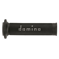 Coppia Manopole Domino A01041c Nero Grigio