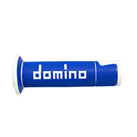 Coppia Manopole Domino A45041c Racing Blu Bianco