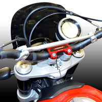 Ducabike Bloqueo del manillar Scrambler 28mm negro - 3