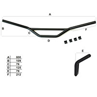 Unit Garage Handlebars Low Nine T Ug - 1613lw - 3