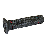 Puños Progrip 838 DD Closed End negro rojo