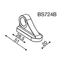 Rizoma Mirror Adapter Bs724b Yamaha