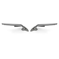 Coppia Specchi Rizoma Stealth Yamaha R6 Grigio