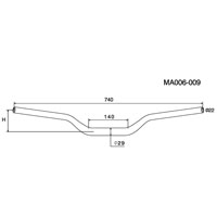 Rizoma Handlebar Conical Ma006b